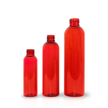 Plastic Red Bullet Bottles