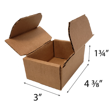 Corrugated Box 3" x 4-3/8" x 1-3/4"