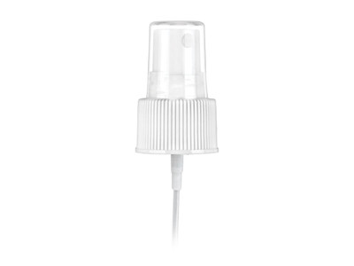 20/410 White Ribbed Fine Mist Sprayer 3" Dip Tube